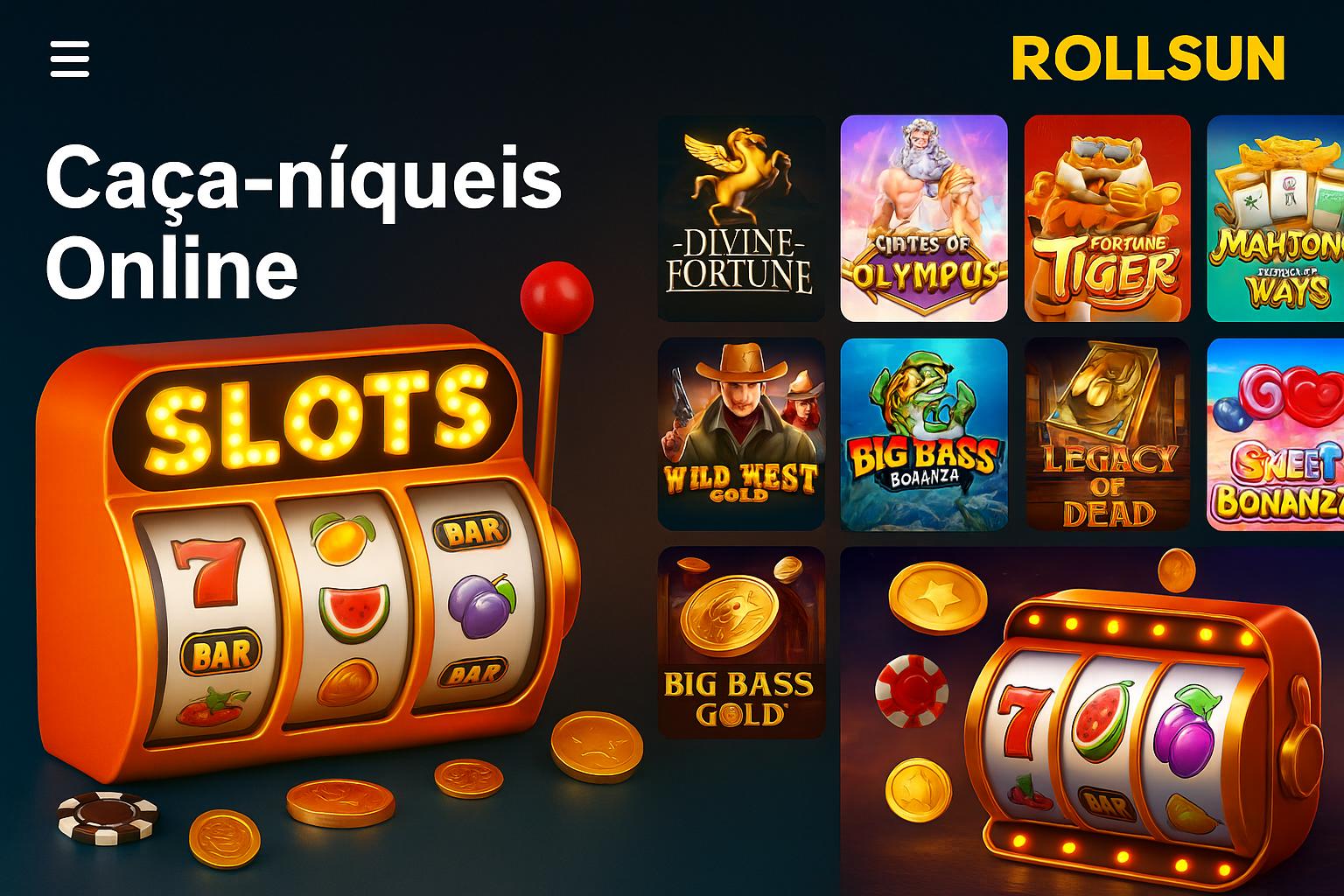 Explore o mundo das slot machines no ROLLSUN   Casino